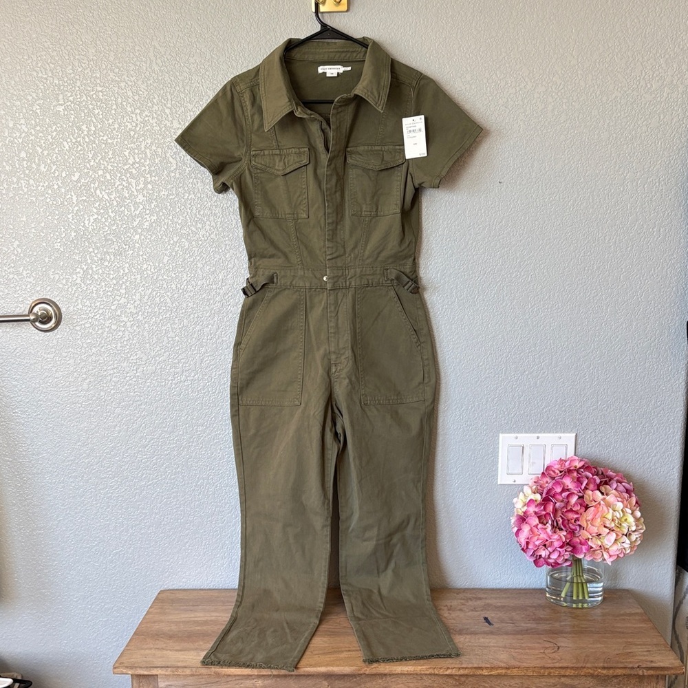 Good American Olive Green Jumpsuit